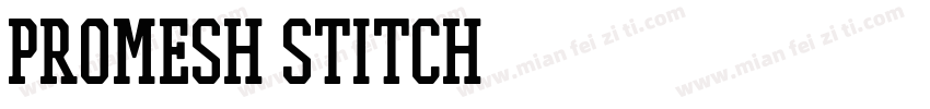 PROMESH Stitch字体转换
